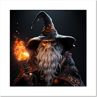 Halloween wizard Posters and Art